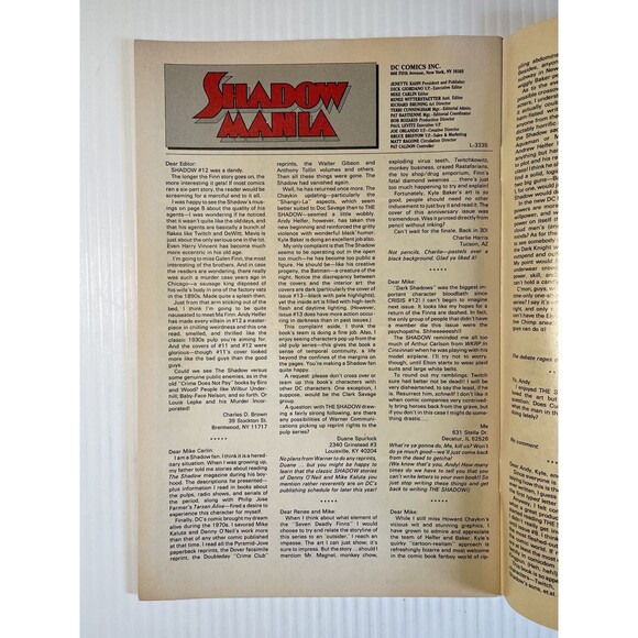 The Shadow No.16 & The Shadow Strikes! No.1 (1988-89) DC Comics • Helfer, Jones - Picture 8 of 9